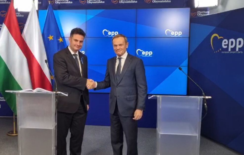 A KDNP sérelmezi, hogy Donald Tusk Márki-Zay Péterrel találkozott