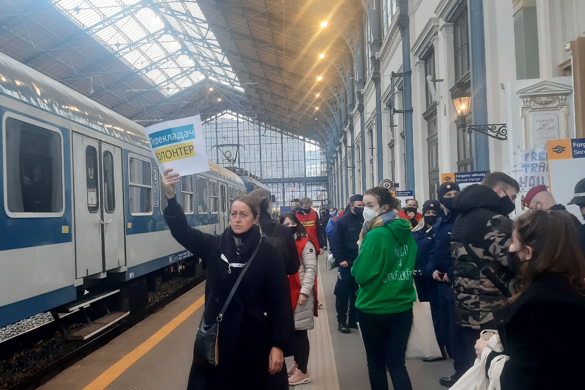 „A kijevi vasútállomáson kétségbeejtő a helyzet”