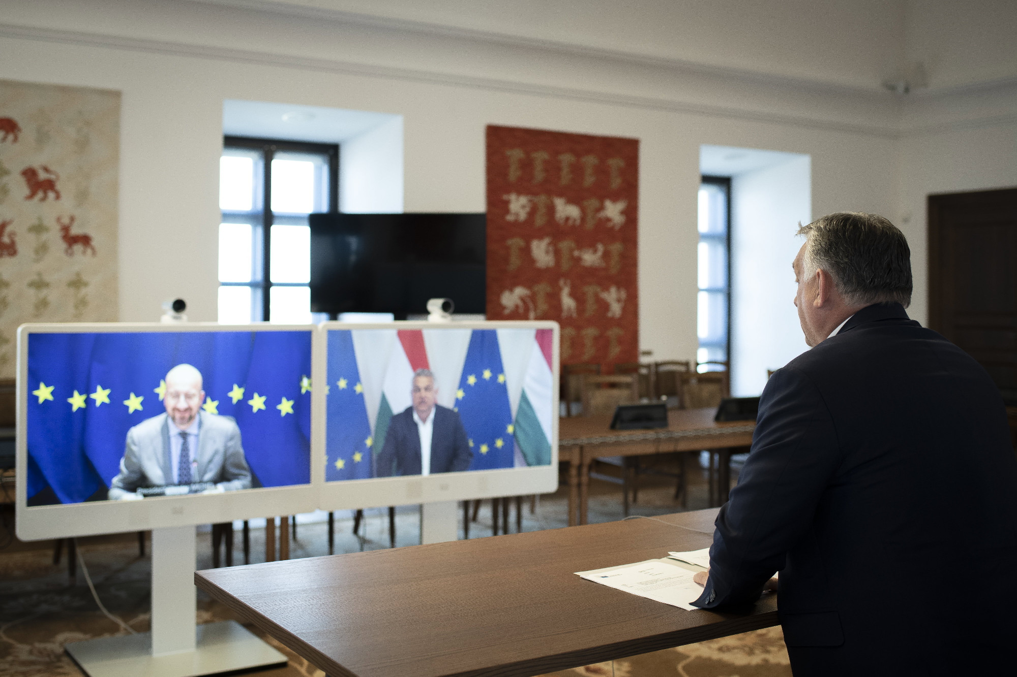Az Európai Tanács elnökével tárgyalt Orbán