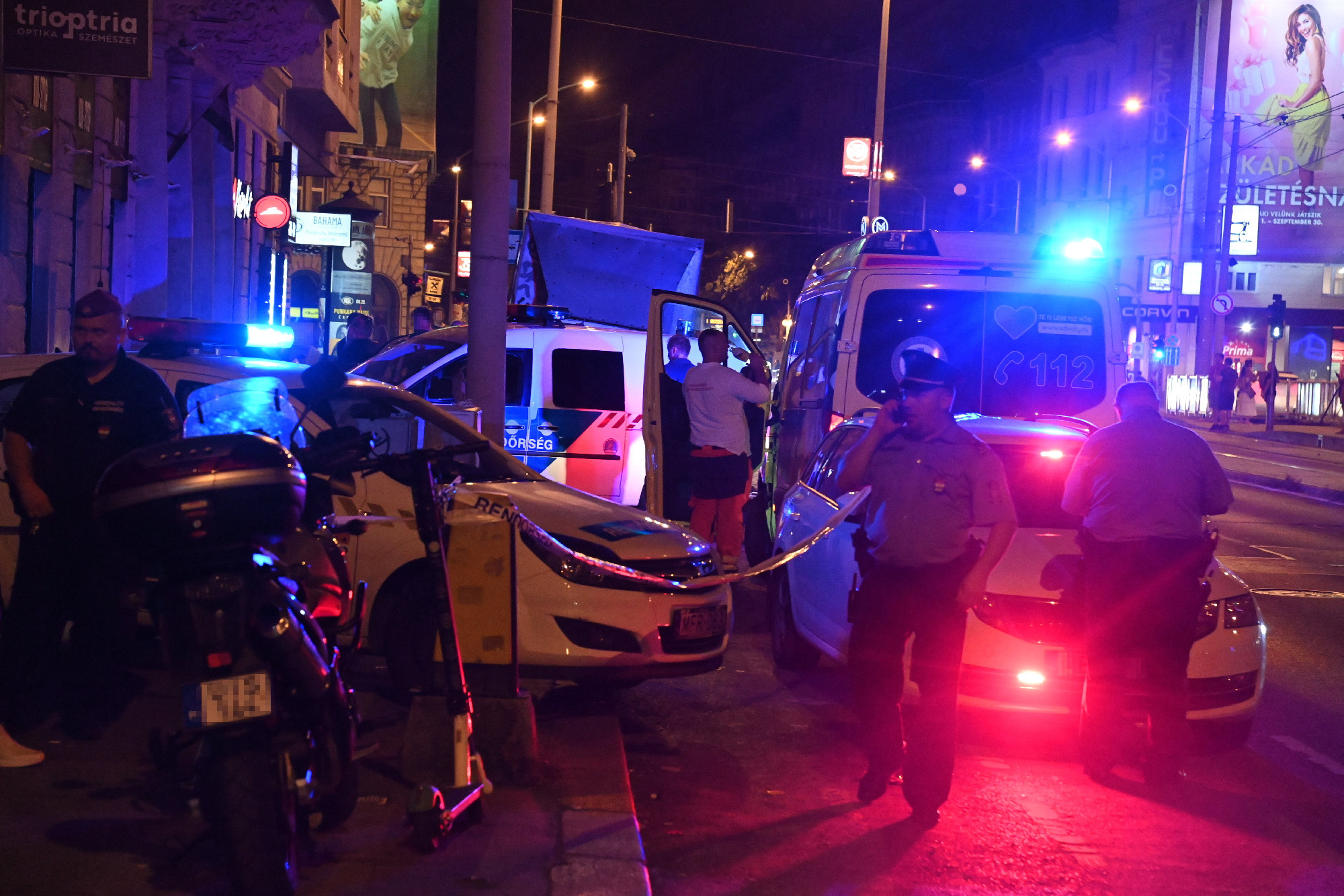 Őrizetbe vettek két embert a budapesti Ferenc körúton meghalt férfi ügyében