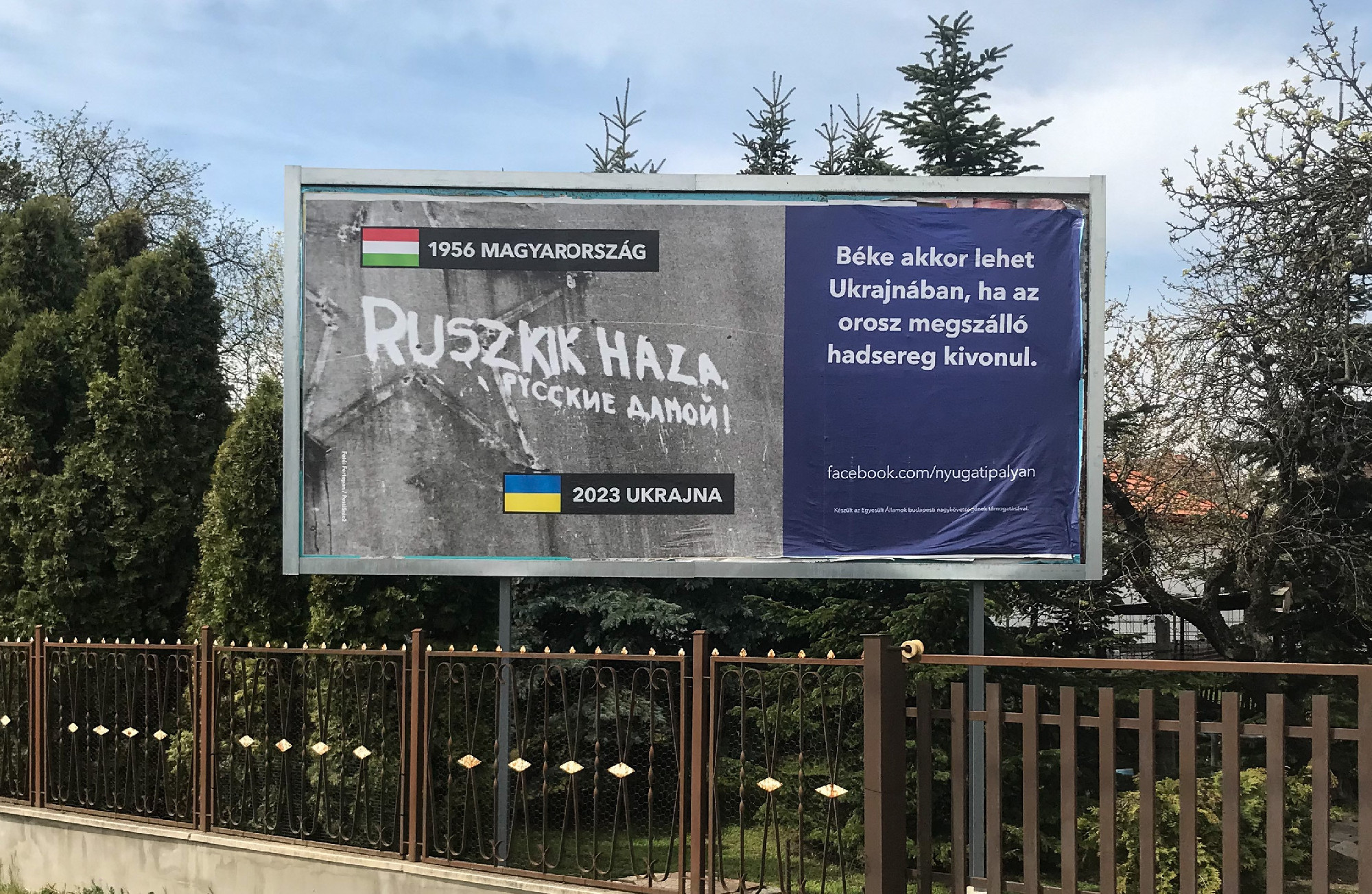 Ruszkik haza feliratú plakátok jelentek meg országszerte