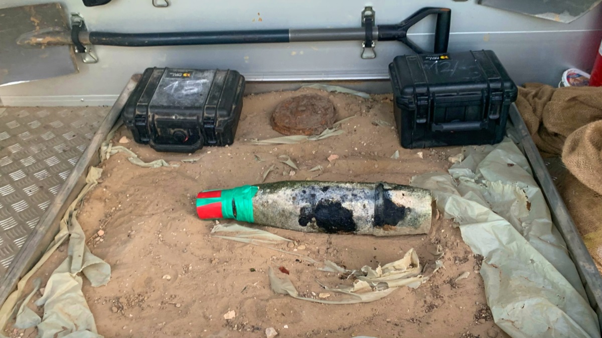 A tűzszerészek azt kérik, jelöljük meg a strandolás közben talált feltételezett robbanóeszköz helyét