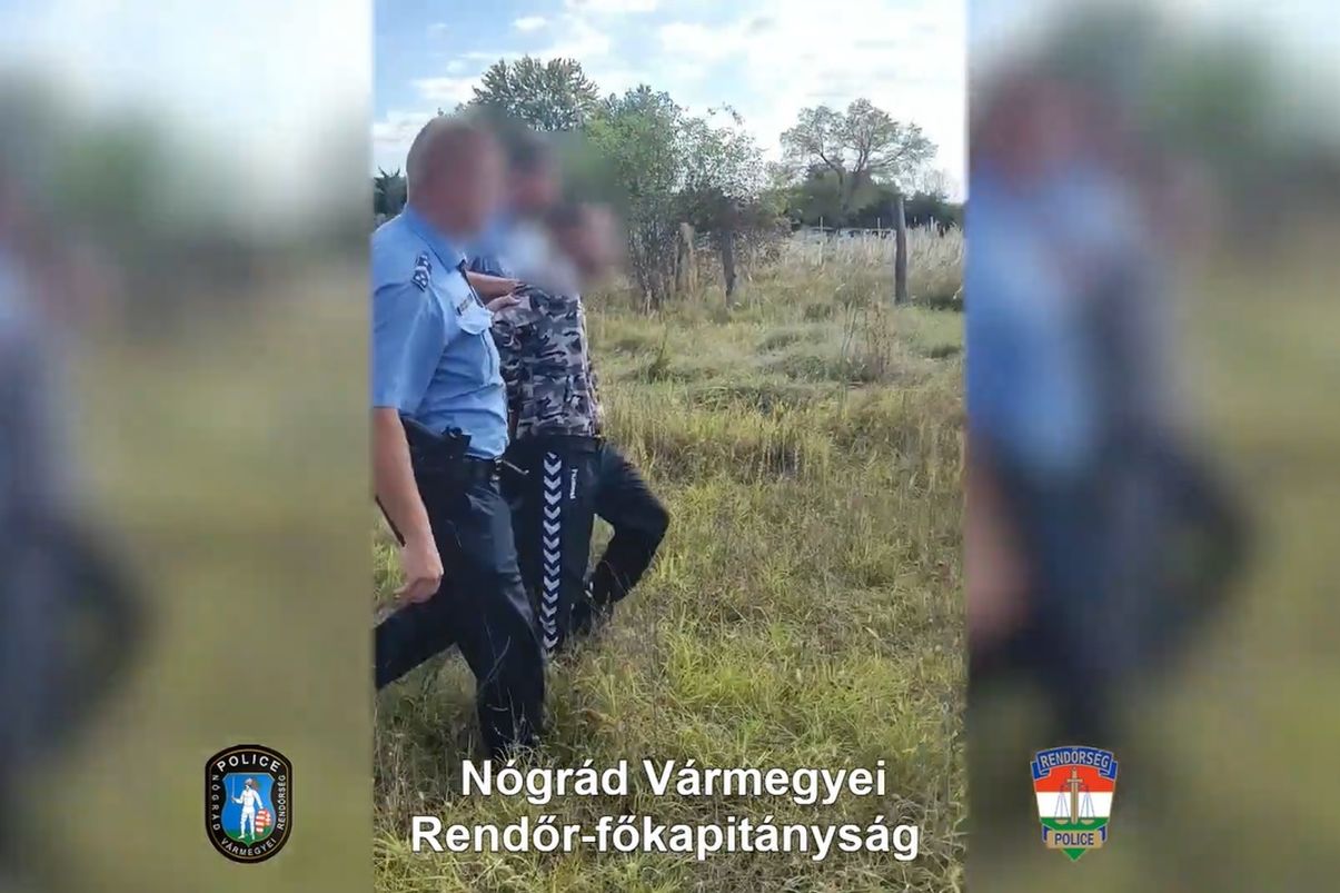 Videón a férfi elfogása, aki után hajtóvadászatot indított a rendőrség