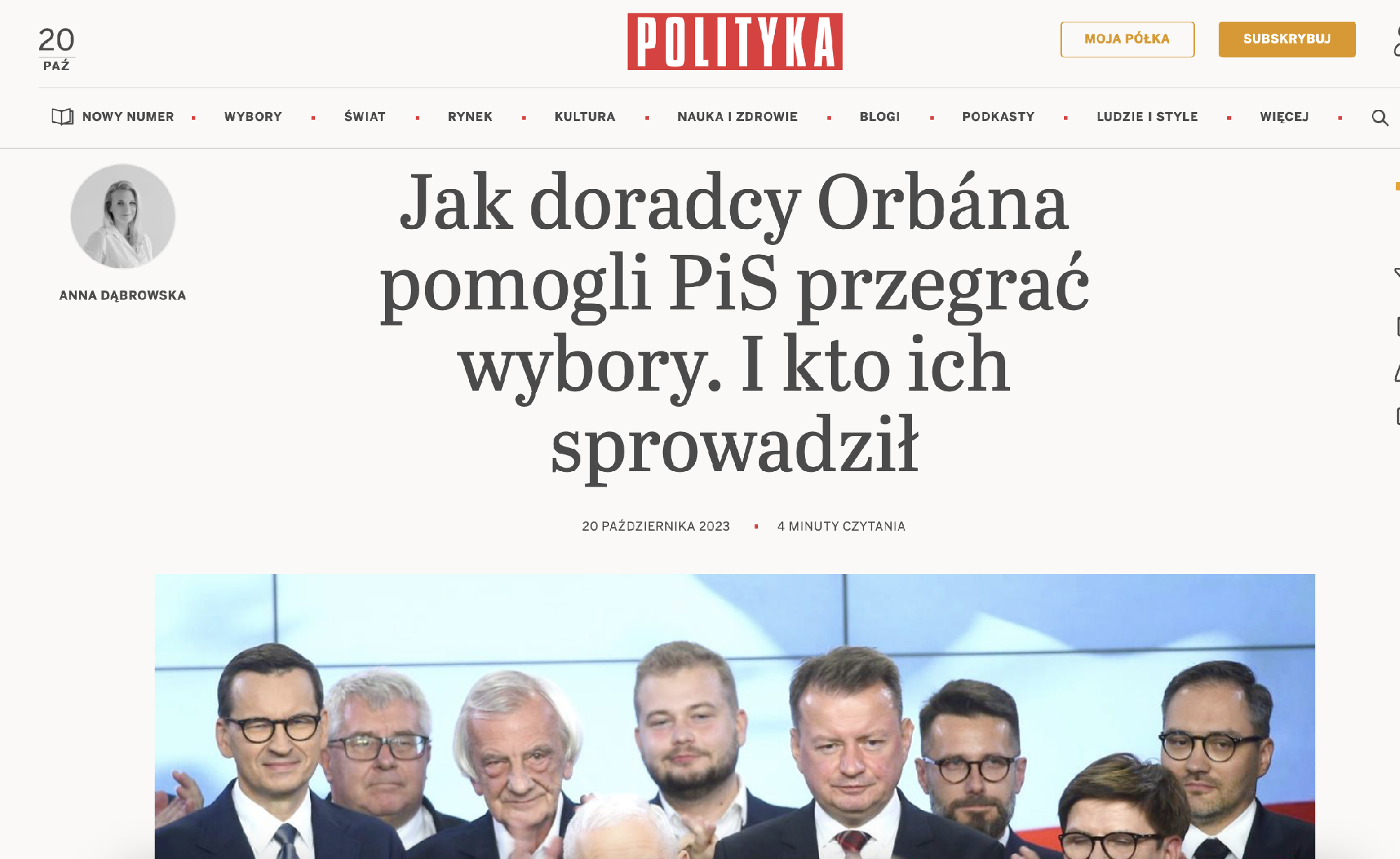 Lengyel lap: Orbán kampánystratégiáit hibáztatják a PiS veresége miatt