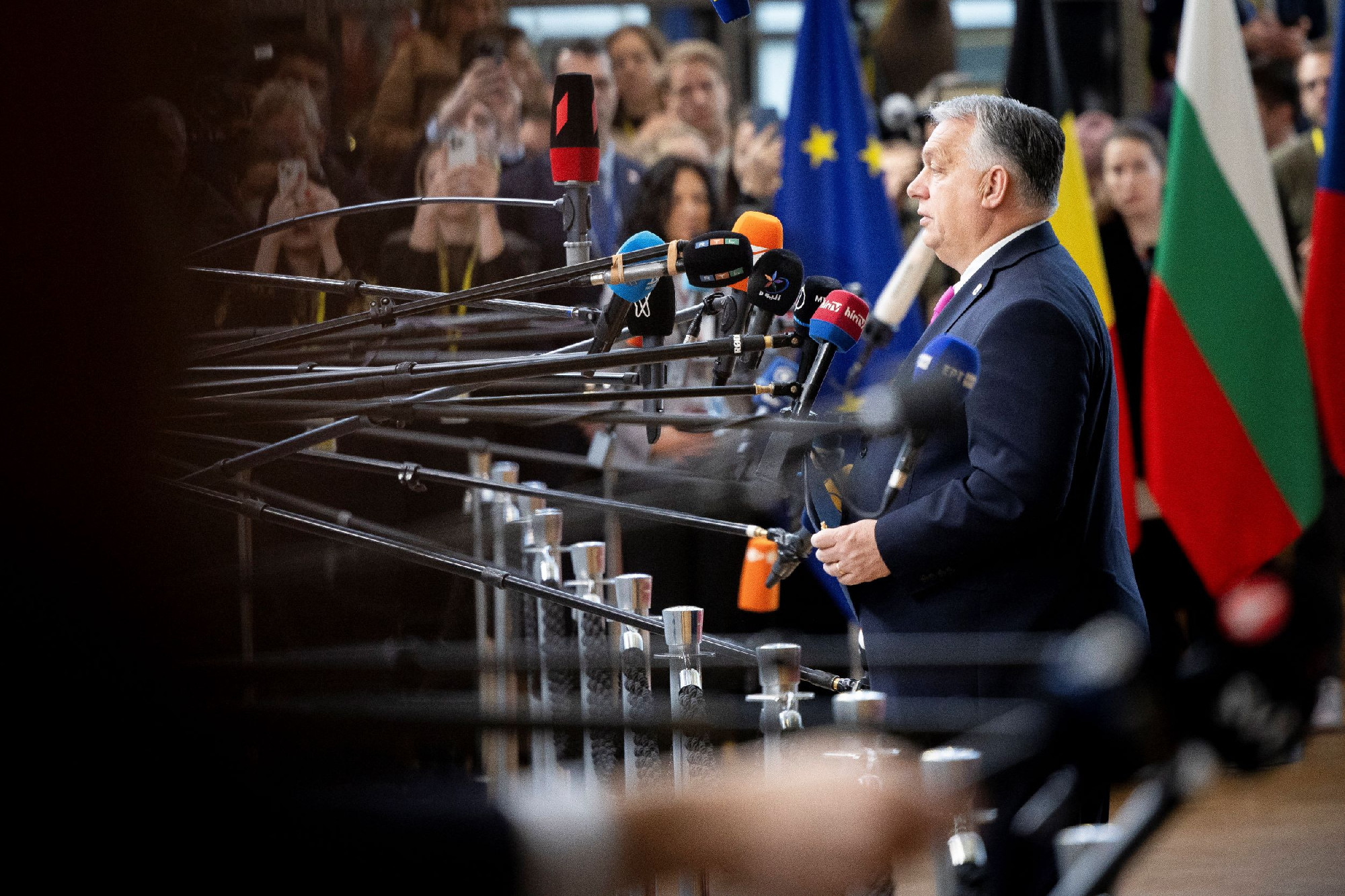 Orbán az EU-csúcsra érkezve azt üzente: „jöjjünk vissza később”