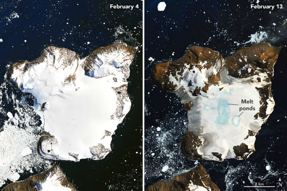A NASA megmutatja, mennyit olvadt az Antarktisz egy hét alatt