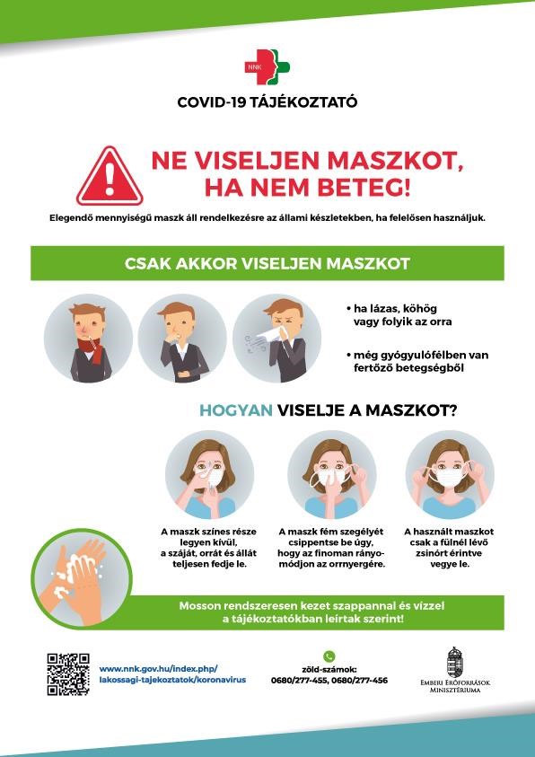 A Népegészségügyi Központ „ne viseljünk maszkot” plakátját kritizálja Szél Bernadett