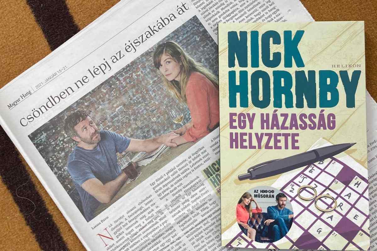 Nick Hornby reményt ad, nem pedig összezúz
